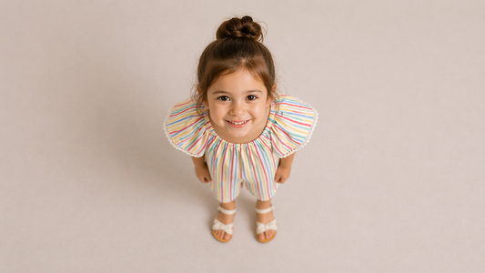 Playsuit with Candy Stripes