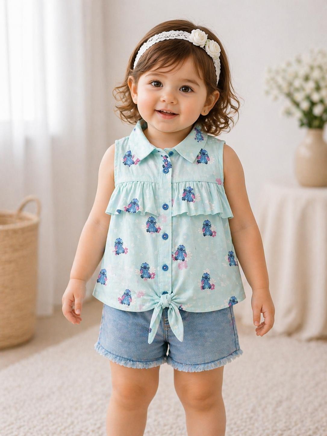 Blue Top Print