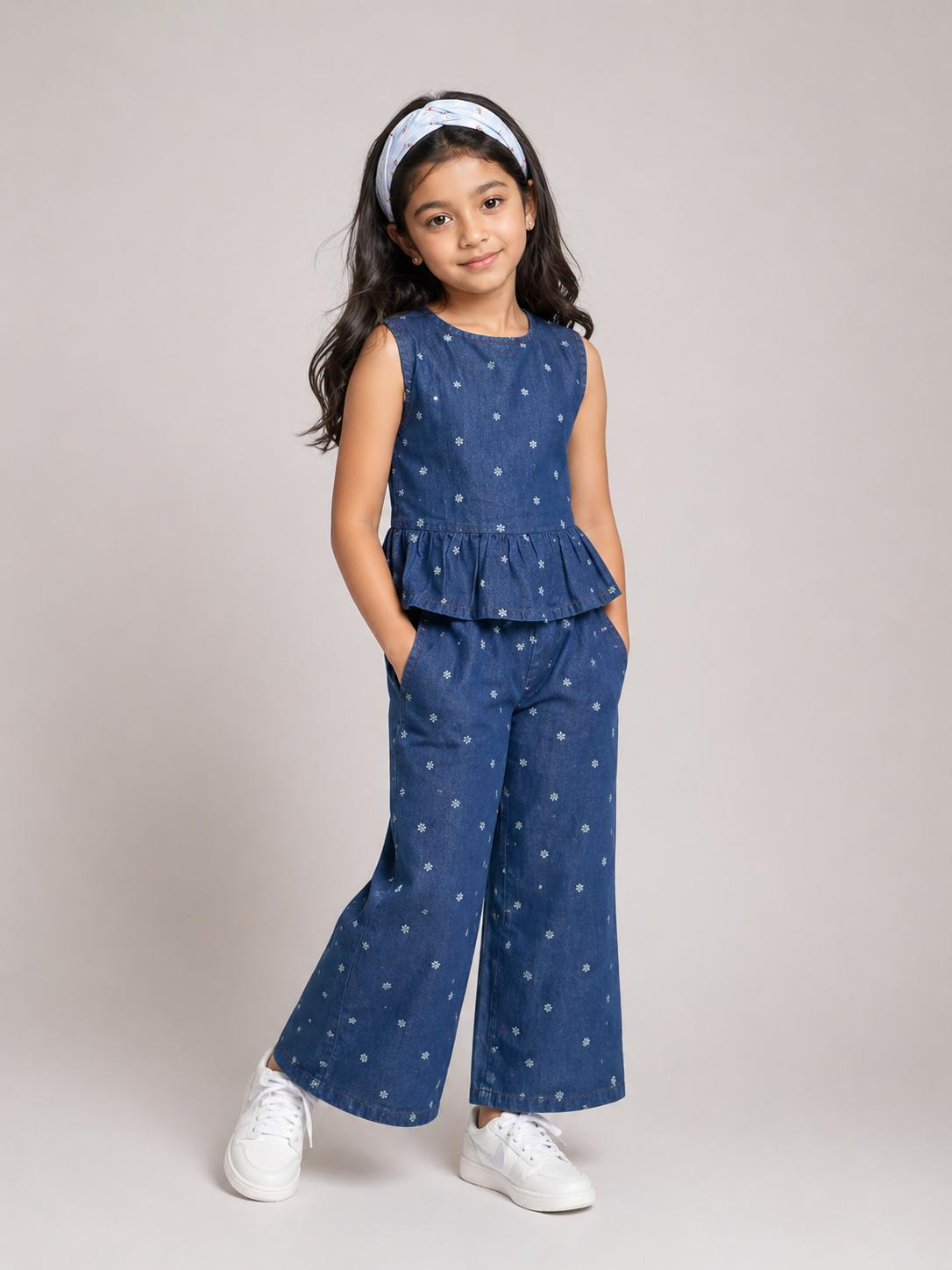 Denim Cotton Co-ord Set