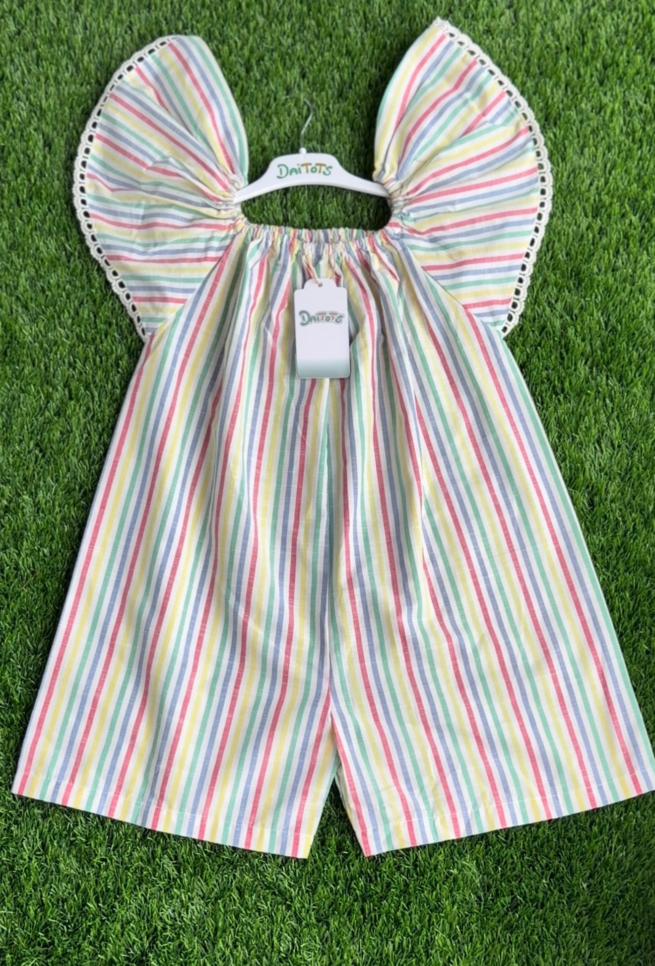 Playsuit with Candy Stripes