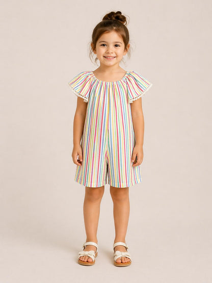 Playsuit with Candy Stripes