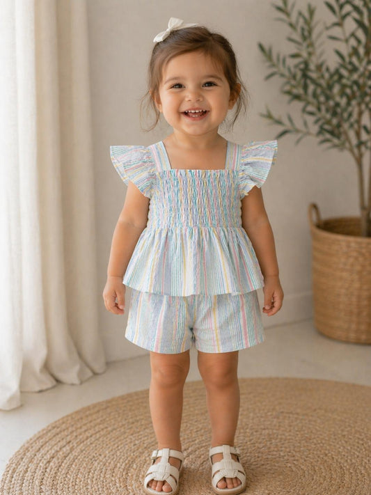 Pastel Stripe Coord Set