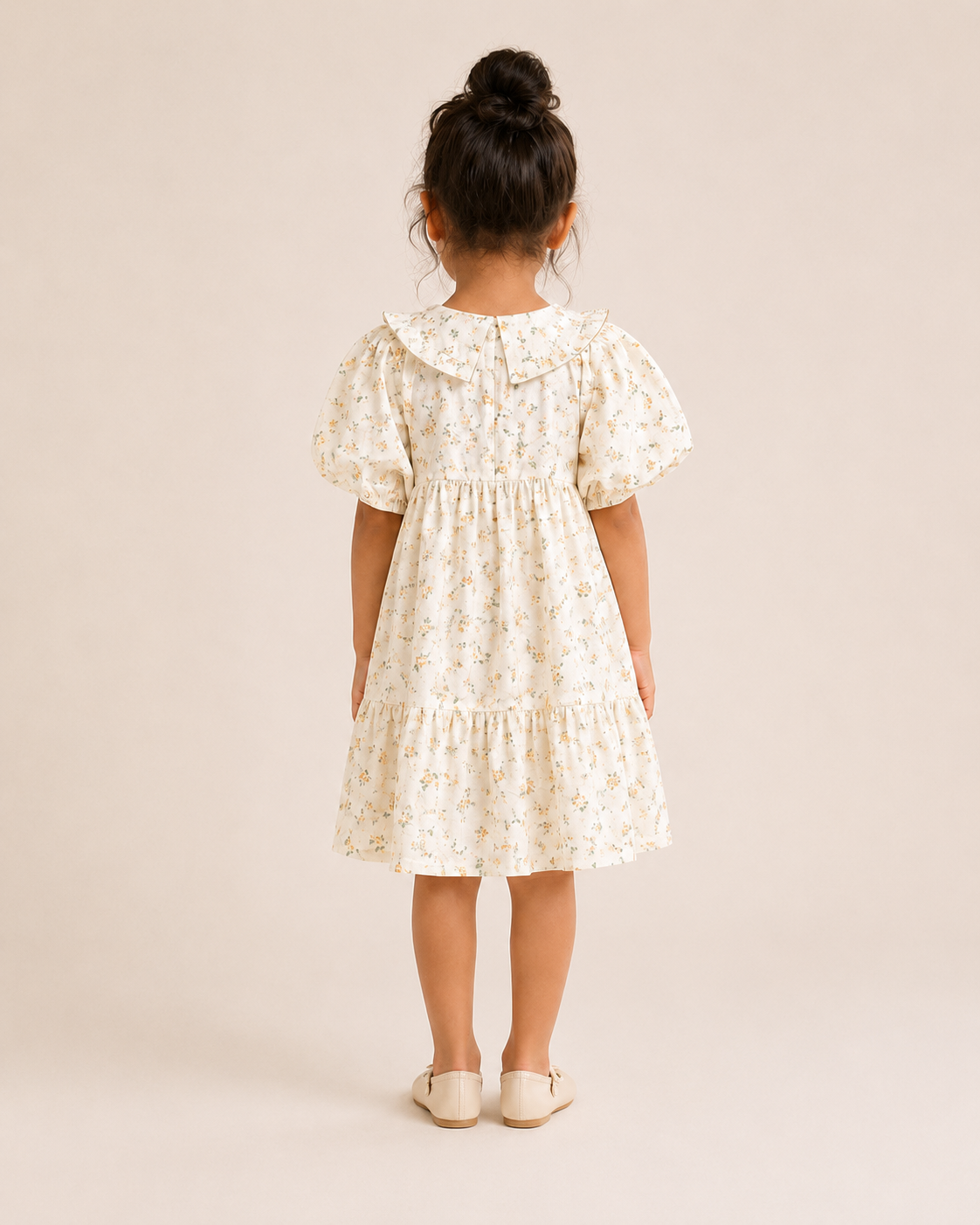 White floral cotton dress