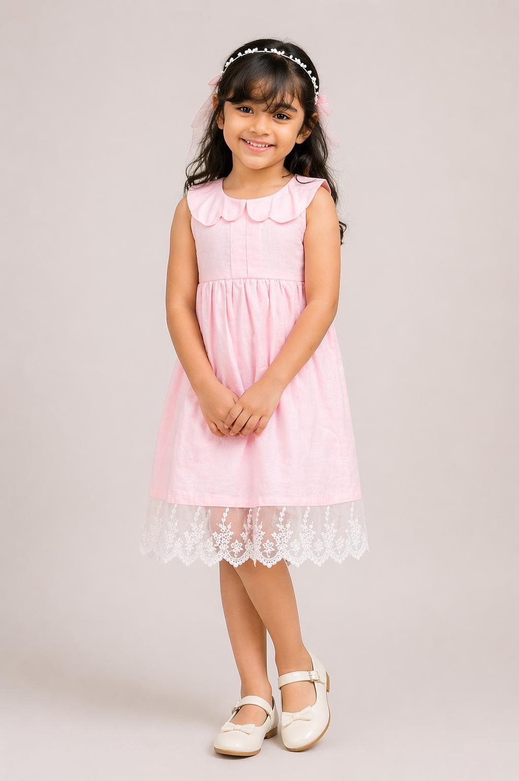 Soft cotton-linen blend dress